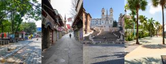 four different landscapes